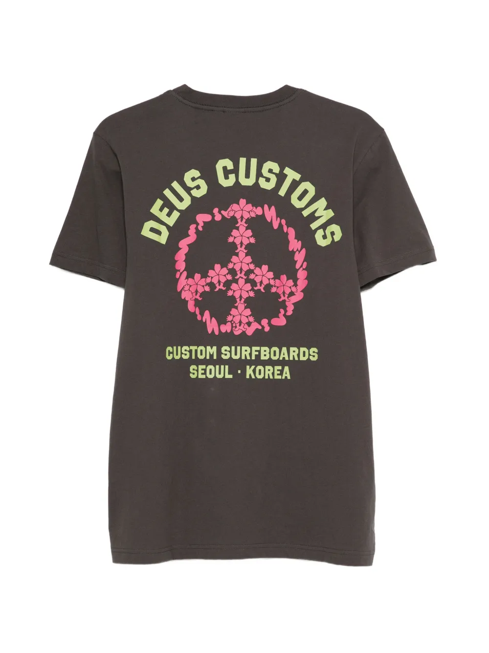Deus Ex Machina Fancy Pansy T-shirt met bloemenprint Grijs