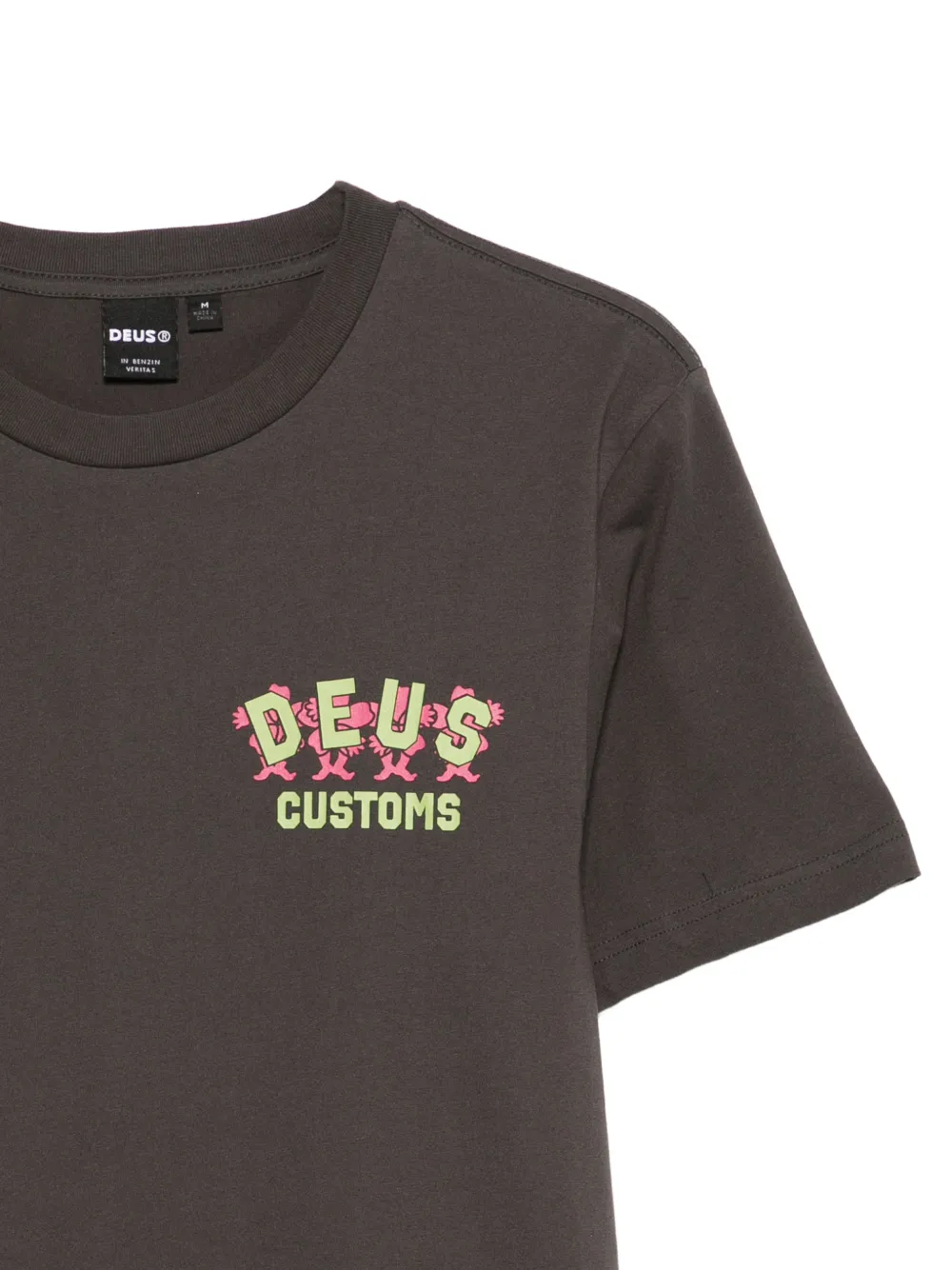 Deus Ex Machina Fancy Pansy T-shirt met bloemenprint Grijs