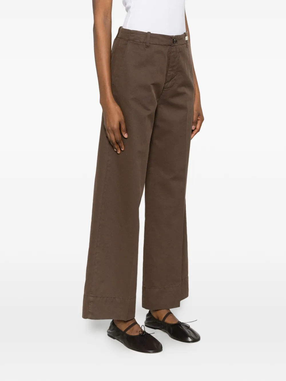 My Myths Broek met wijde pijpen Bruin