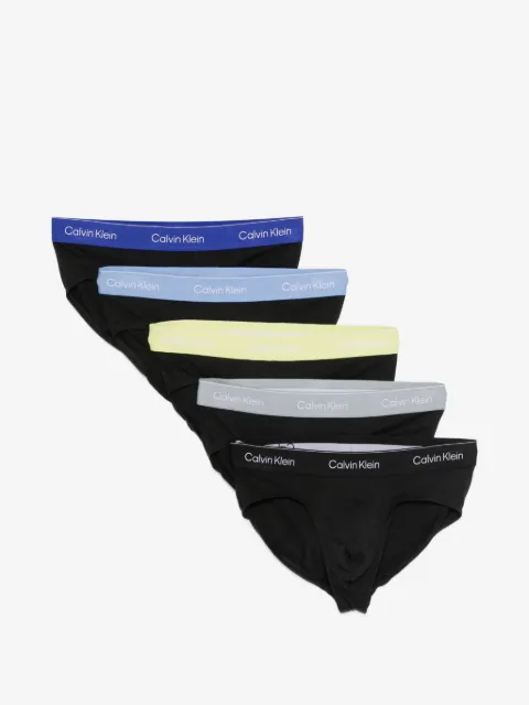 Calvin Klein logo-waistband briefs (set of five)