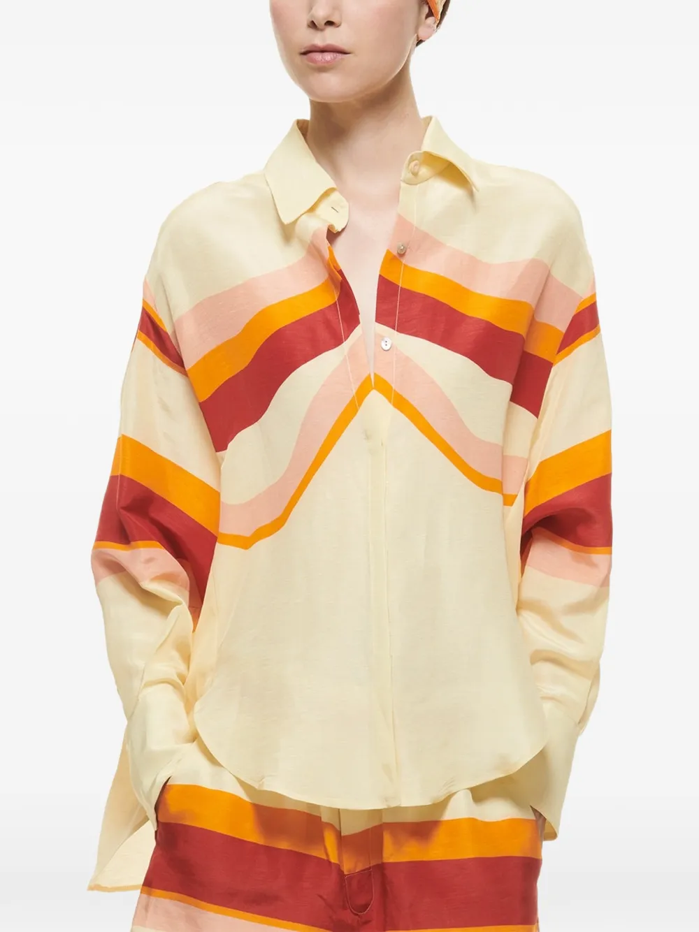  Raquel Diniz Bahia Striped Shirt - Neutrals 