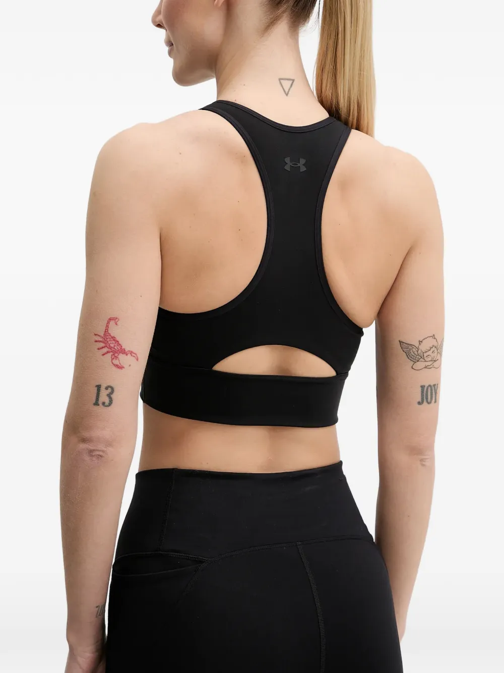 Under Armour Sport-bh met rits Zwart