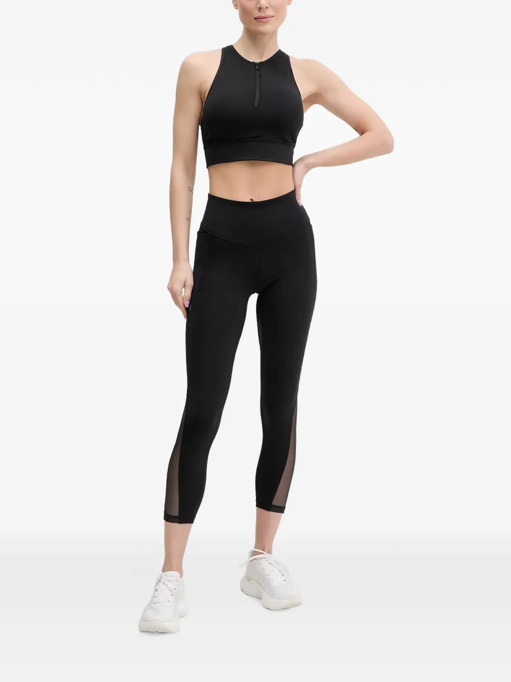 Under Armour Sport-bh met rits Zwart