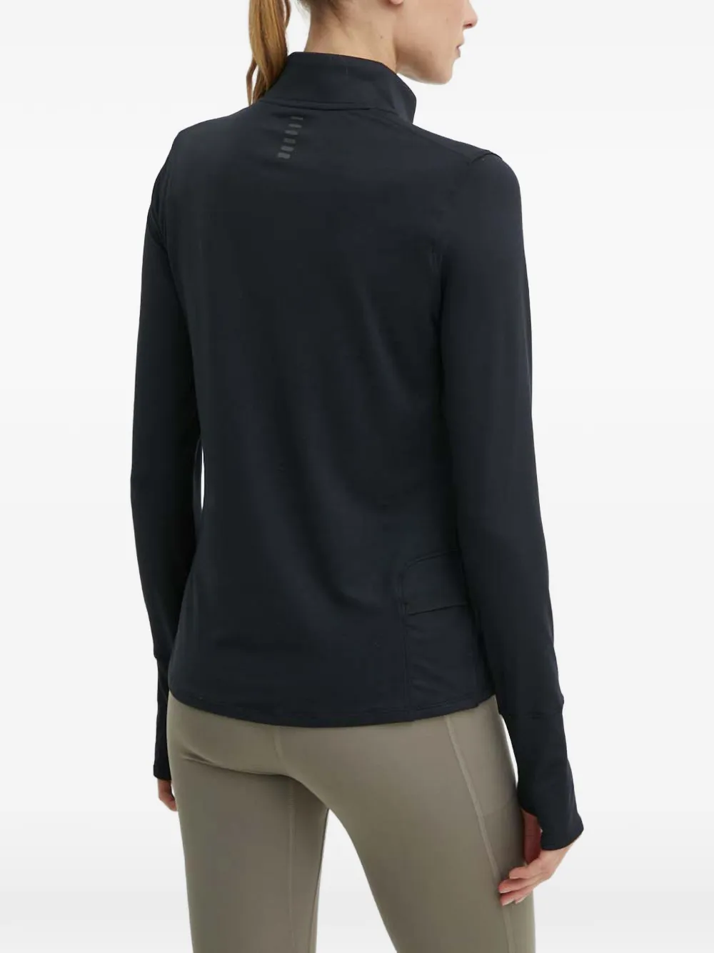 Under Armour Sweater met rits en duimgat Zwart