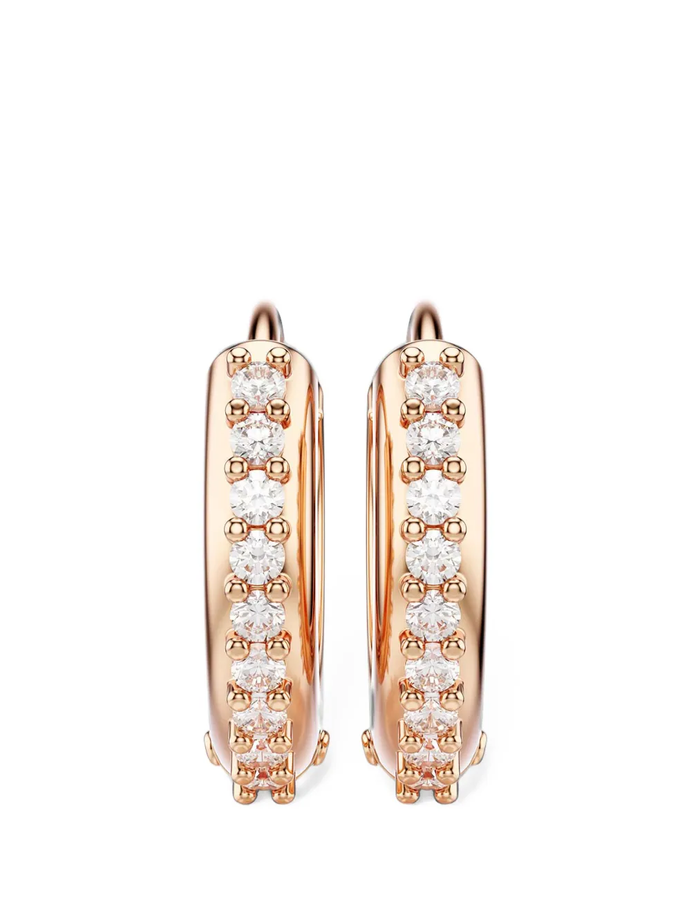 Swarovski Matrix crystal-embellished hoop earrings - Rosa