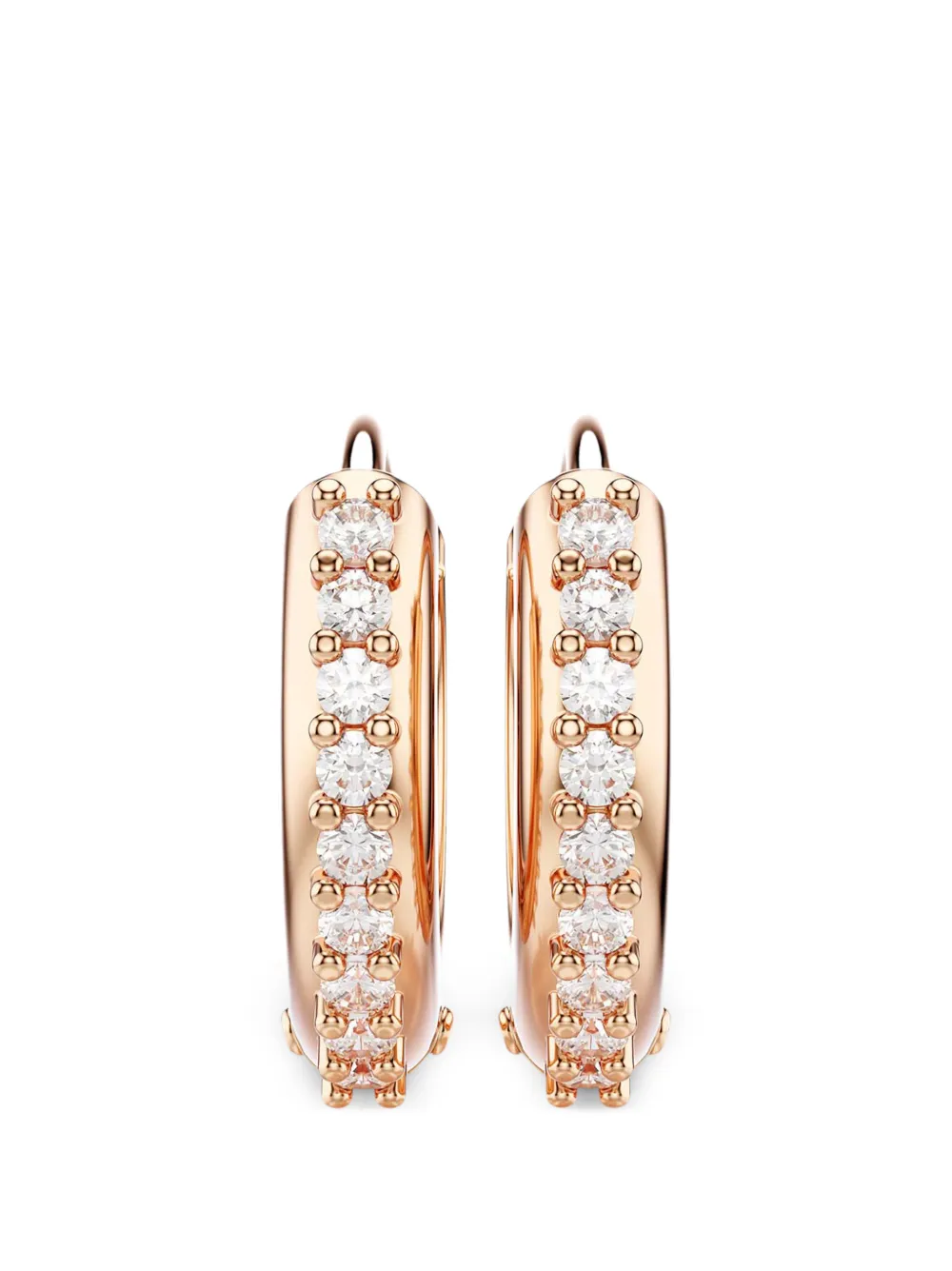 Swarovski Matrix crystal-embellished hoop earrings - Rosa