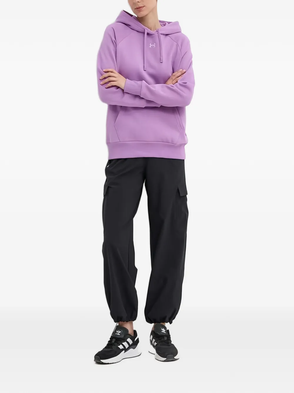 Under Armour Rival hoodie met trekkoord en buidelzak Paars