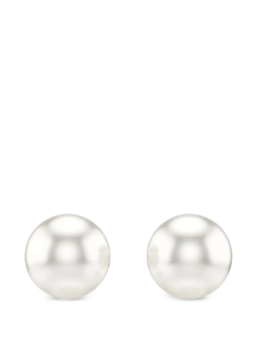 Swarovski Matrix crystal-pearl stud earrings - Argento