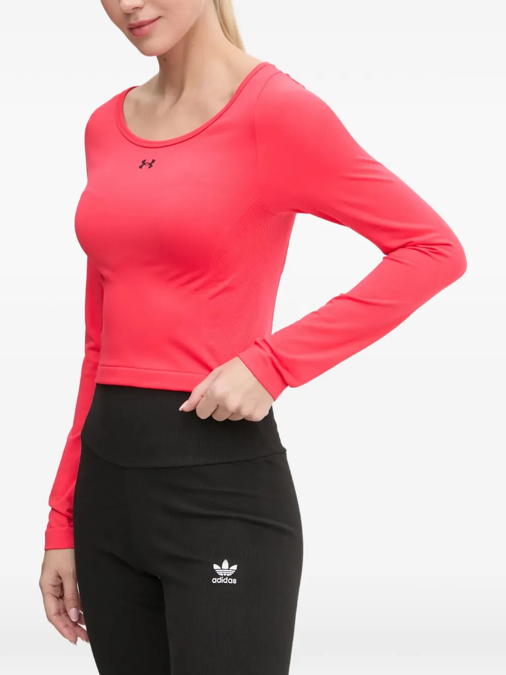 Under Armour logo-print cropped T-shirt