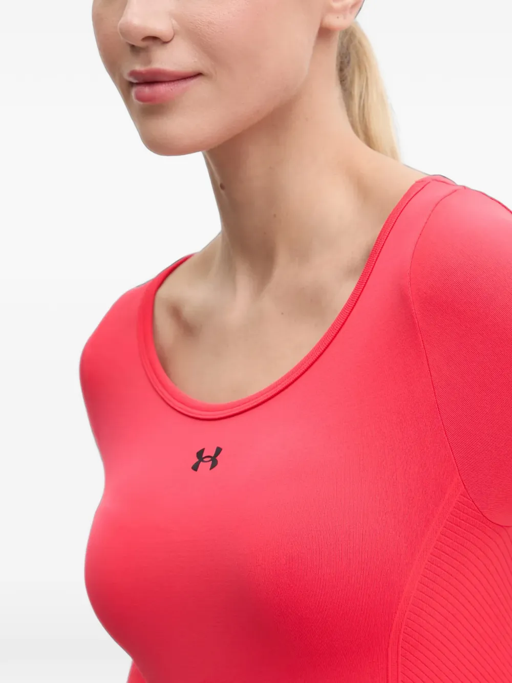 Under Armour Cropped T-shirt met logoprint Roze