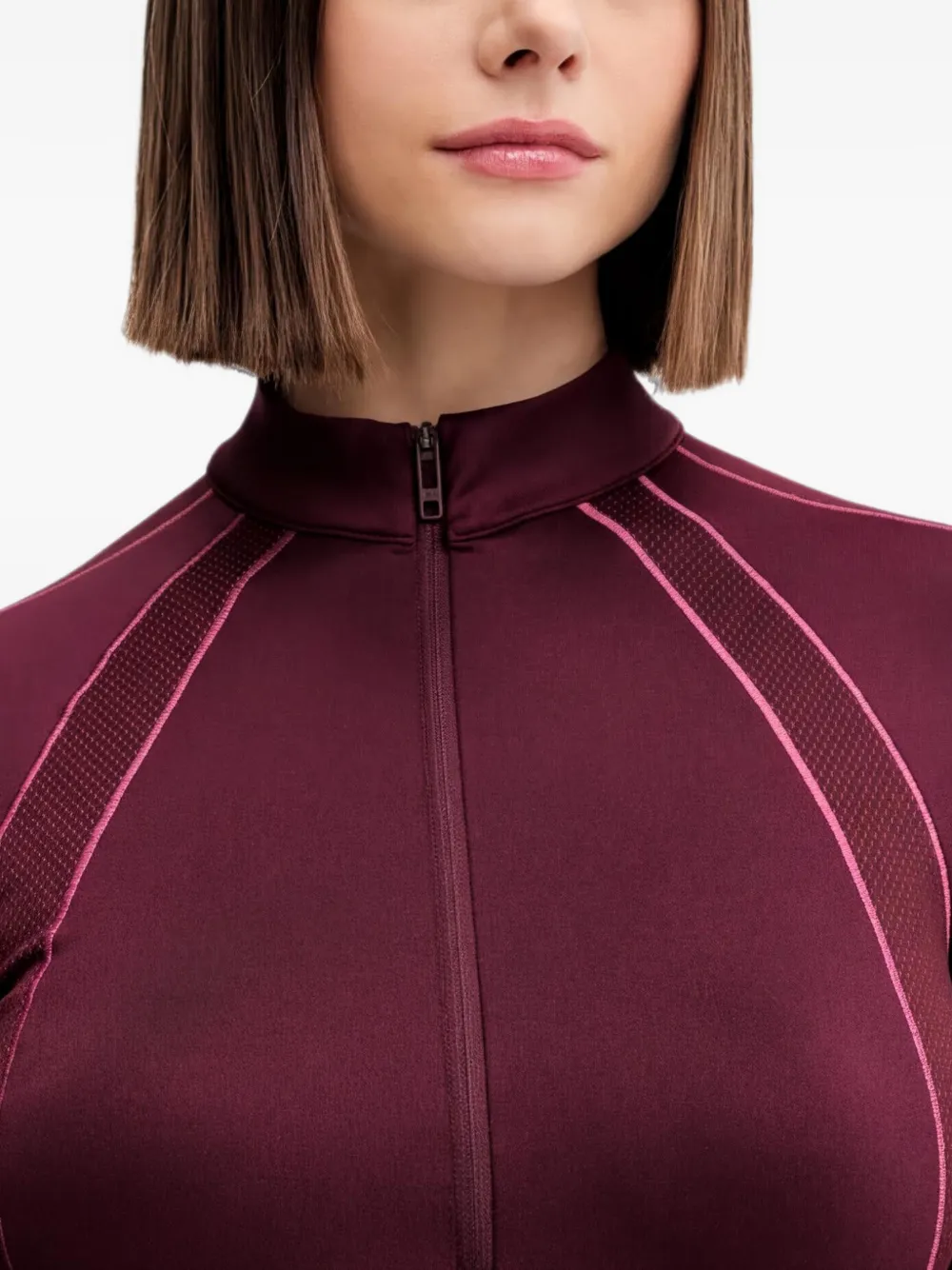 Under Armour Top met lange mouwen en rits Rood