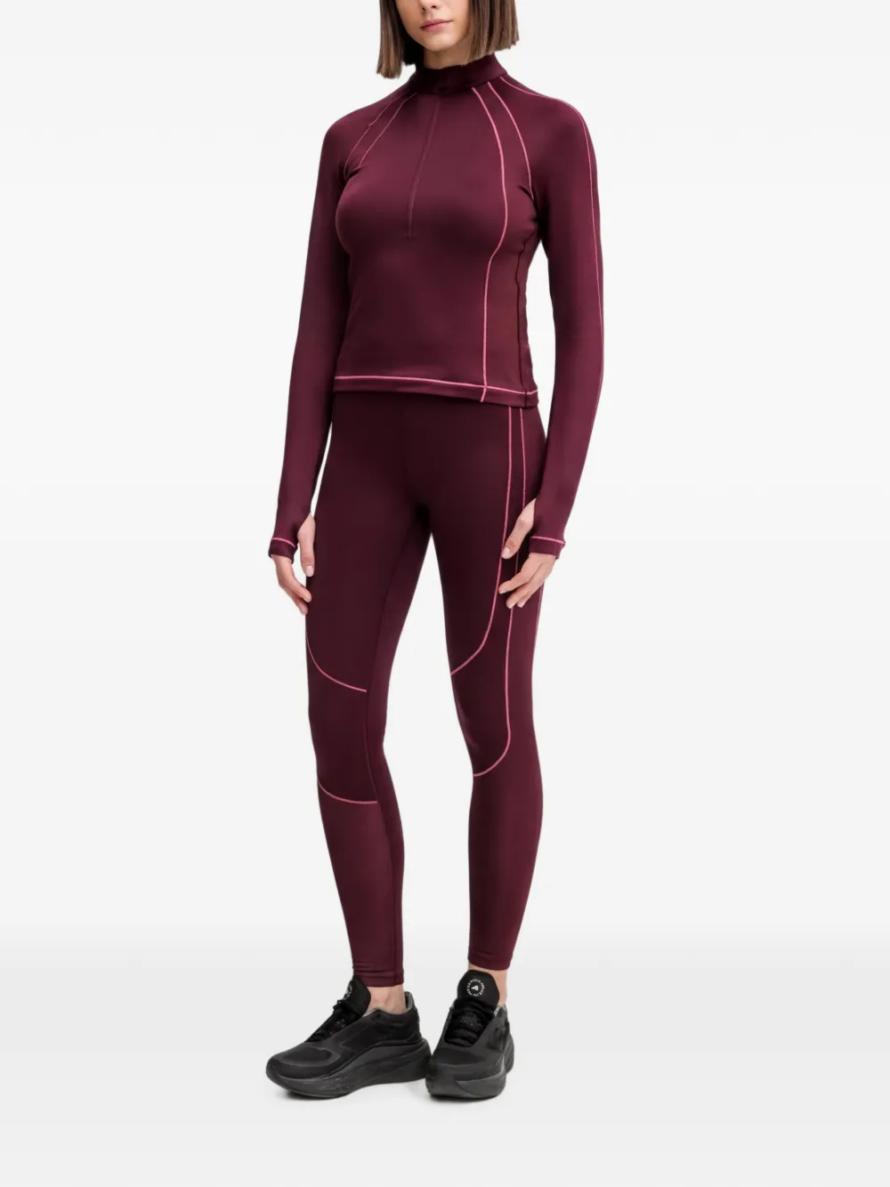 Under Armour Top met lange mouwen en rits Rood