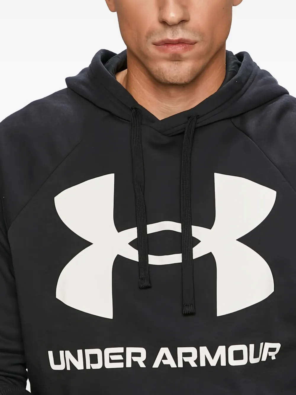 Under Armour Rival hoodie met logo-print Zwart