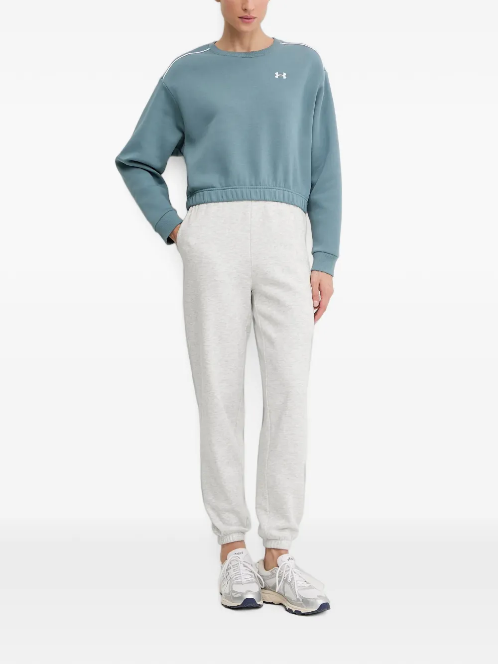 Under Armour Top met lange mouwen en geribbelde afwerking Blauw