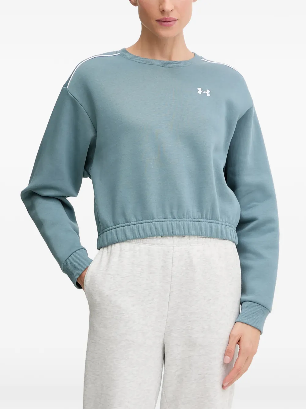 Under Armour Top met lange mouwen en geribbelde afwerking Blauw