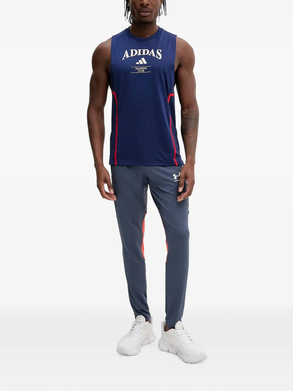 Under Armour Trainingsbroek met logoprint Grijs
