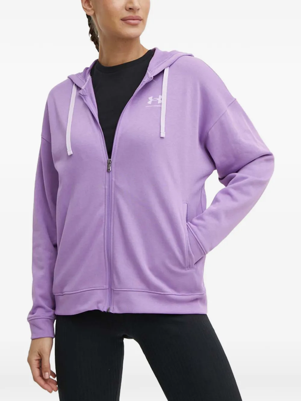 Under Armour zip hooded sweatshirt - Violett