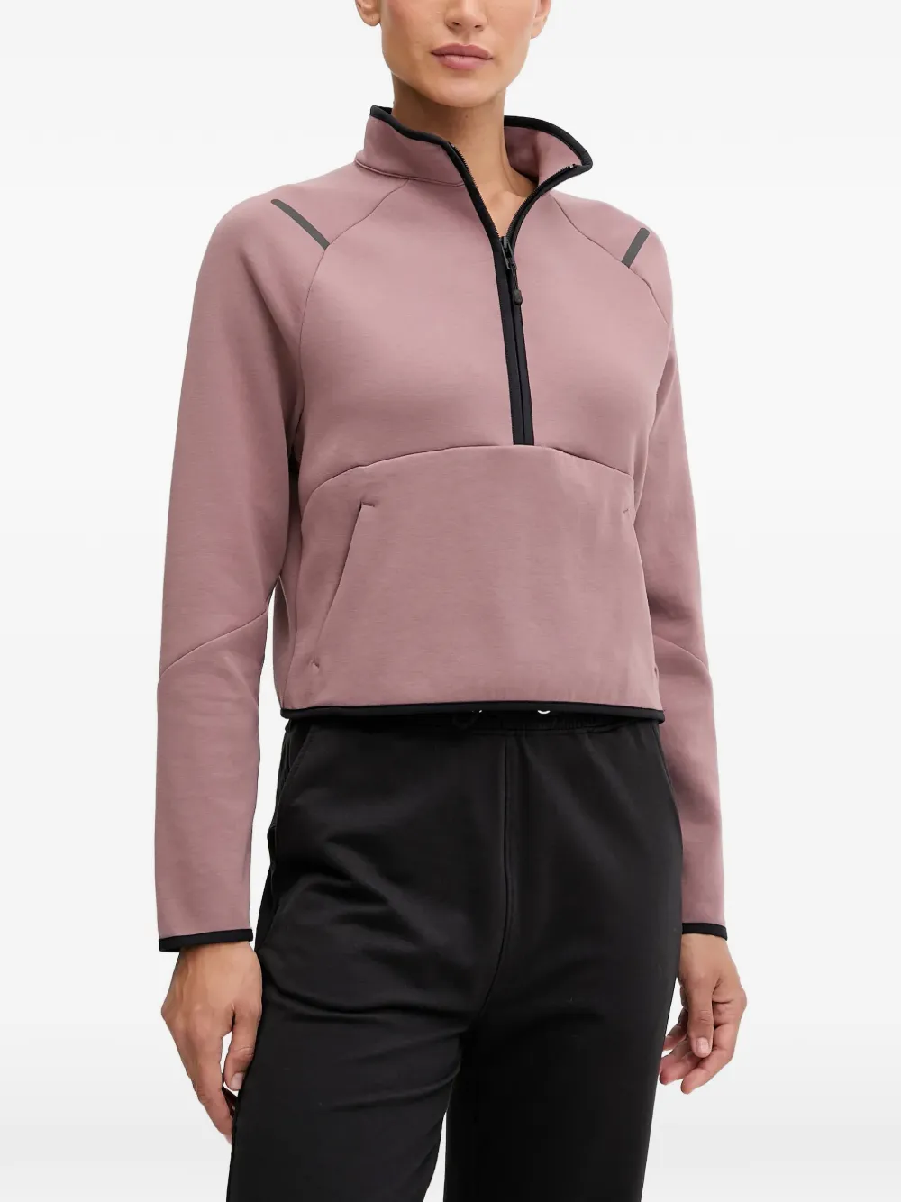 Under Armour quarter-zip logo-print sweatshirt