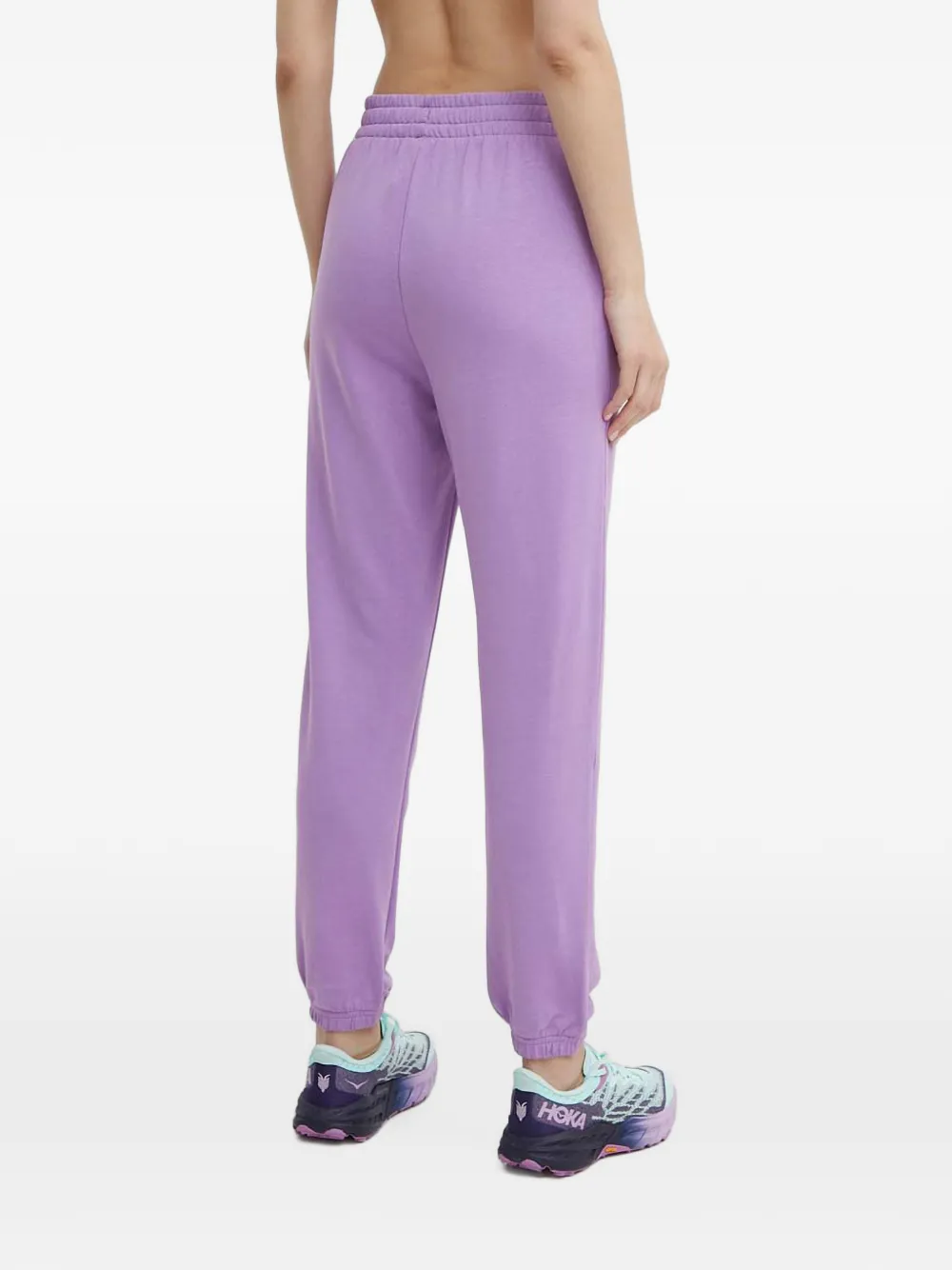 Under Armour Broek met trekkoord en logo Paars