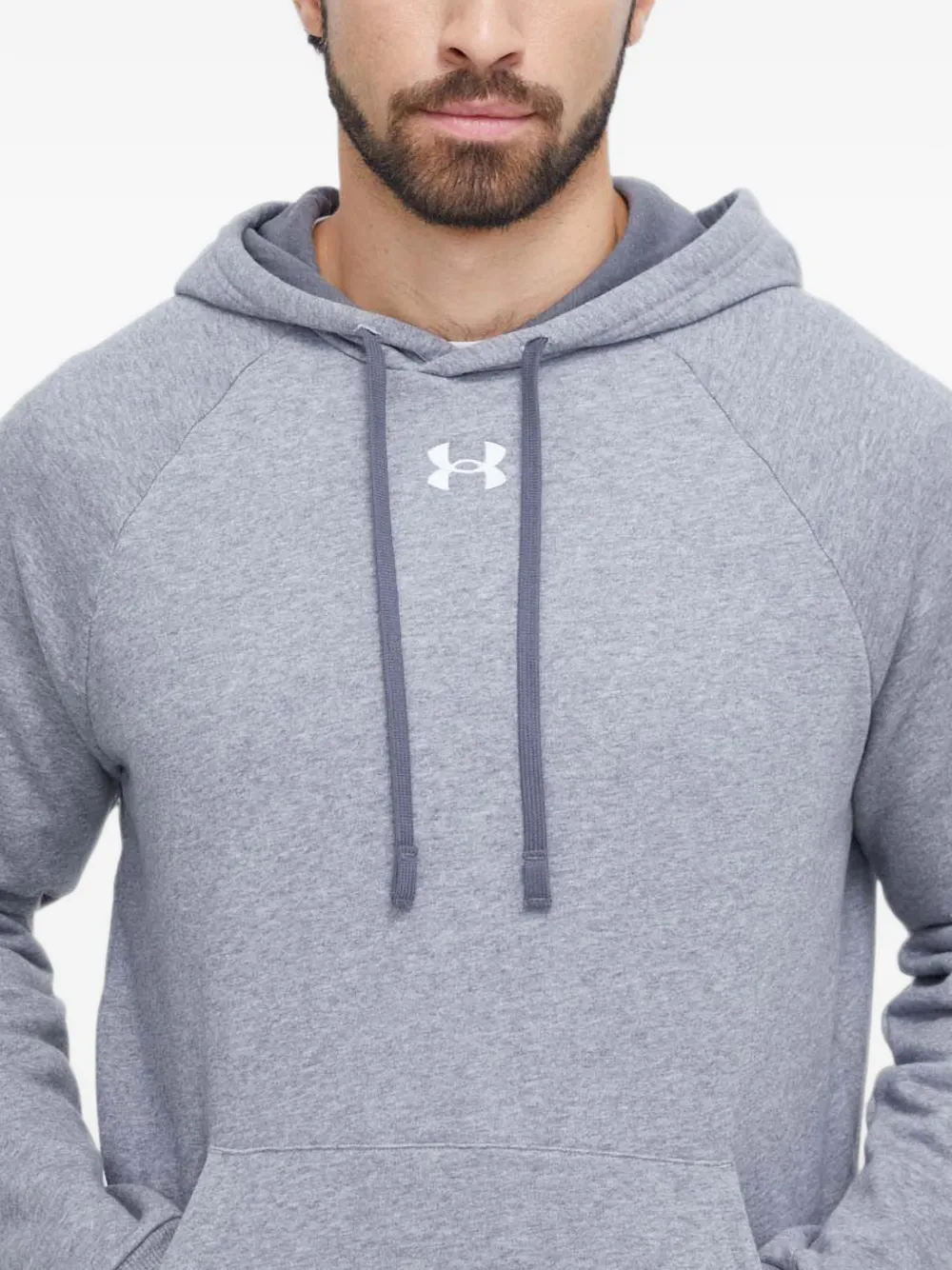 Under Armour Rival logo hoodie Grijs