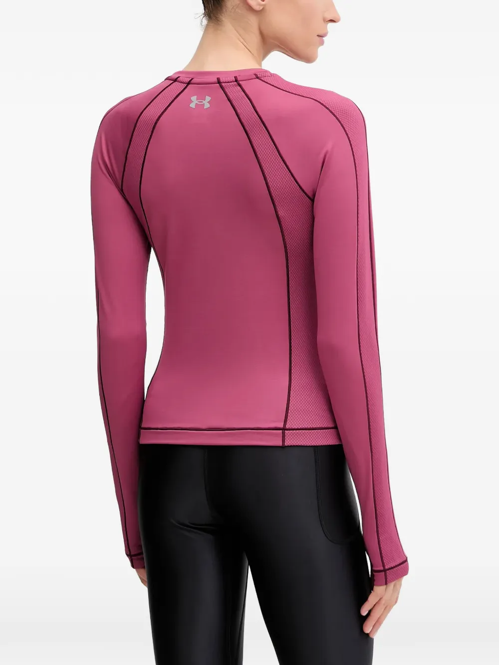 Under Armour ColdGear textured long-sleeve trainning shirt Roze