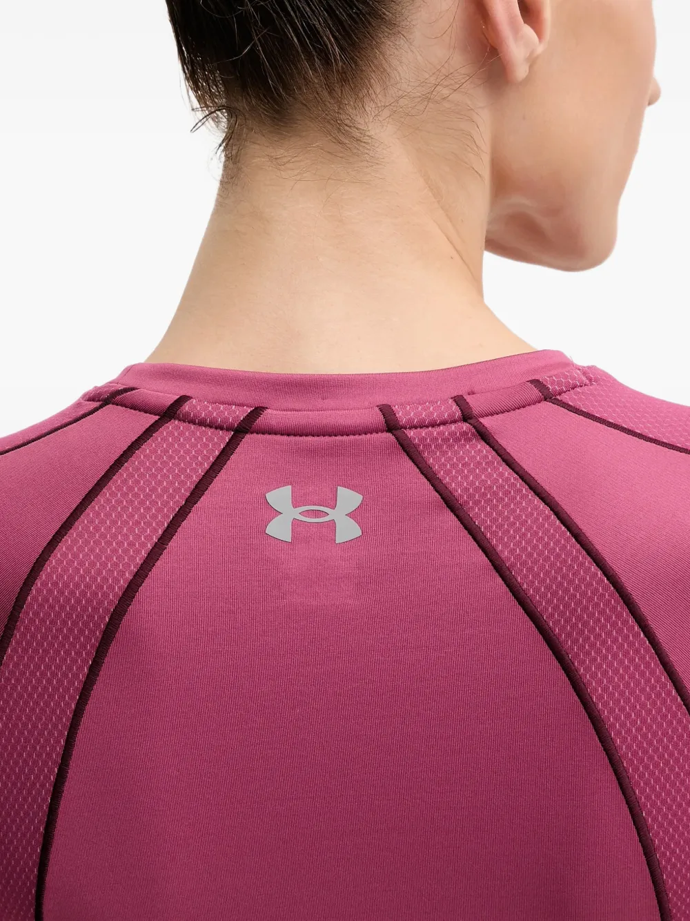 Under Armour ColdGear textured long-sleeve trainning shirt Roze