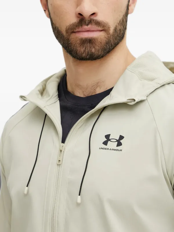 Under Armour logo-print zip-up Jacket | ニュートラル | FARFETCH JP