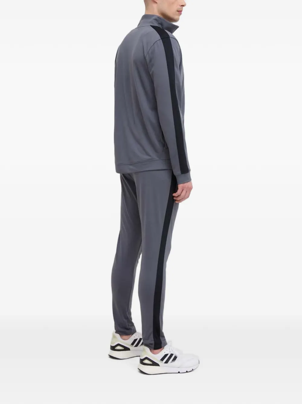 Under Armour Trainingspak met logo-print en zijstreep Grijs