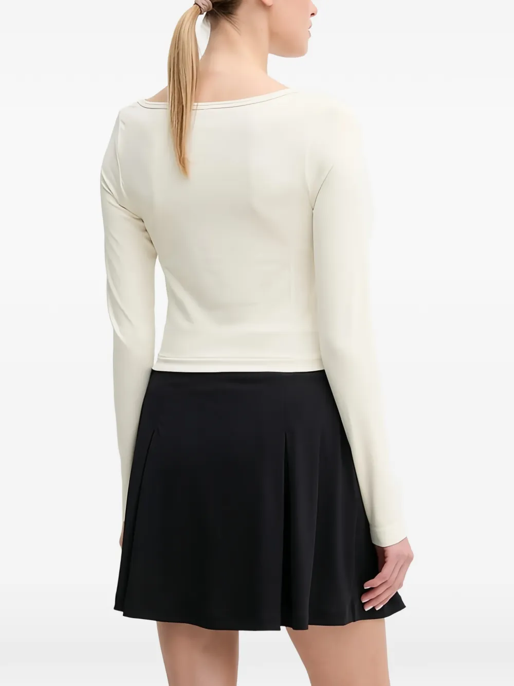 Under Armour T-shirt met boothals Beige
