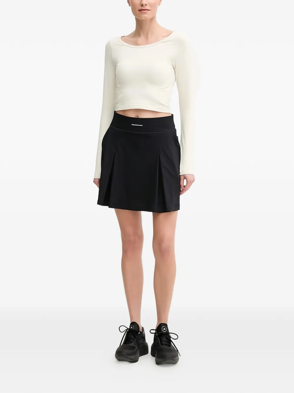 Under Armour T-shirt met boothals Beige