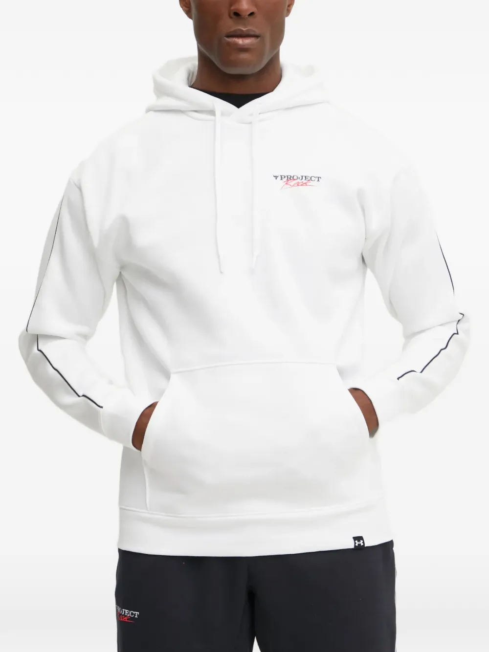 Under Armour Project Rock hoodie met print Wit