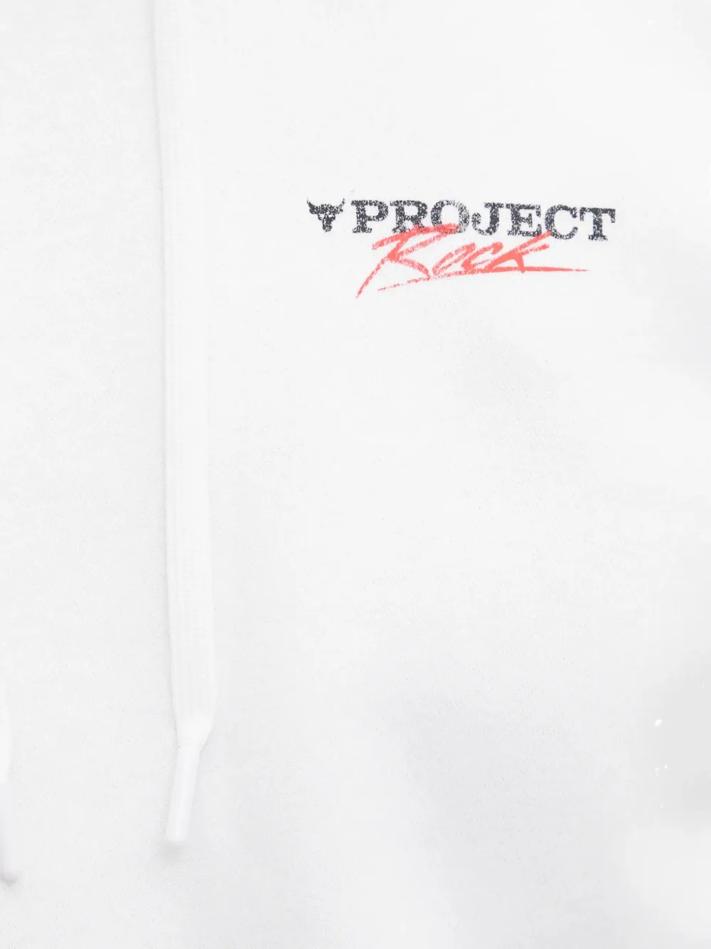 Under Armour Project Rock hoodie met print Wit