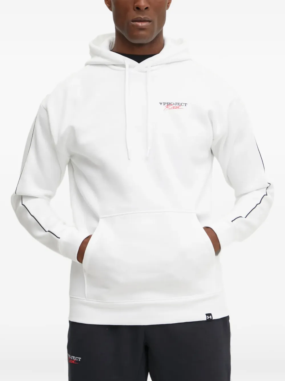 Under Armour Felpa Project Rock con stampa - Bianco