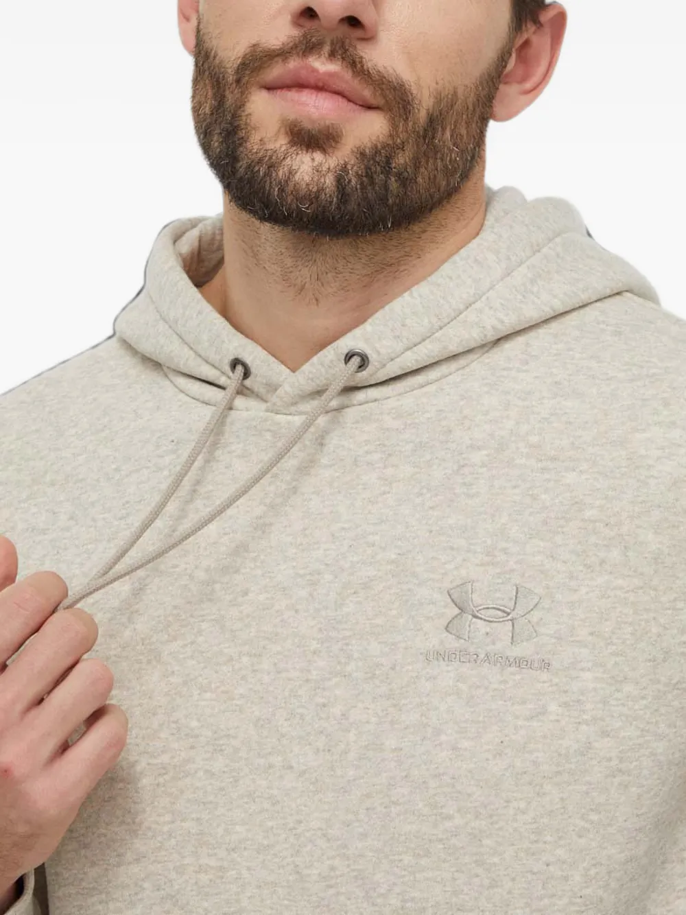 Under Armour Hoodie met logo Beige