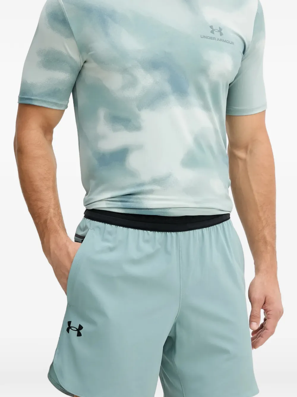 Under Armour Shorts met logodetail Blauw