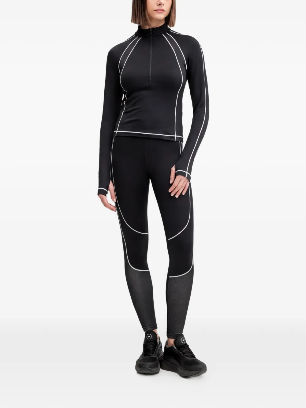 Under Armour ColdGear legging met logoband Zwart