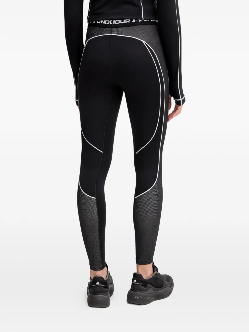 Under Armour ColdGear legging met logoband Zwart