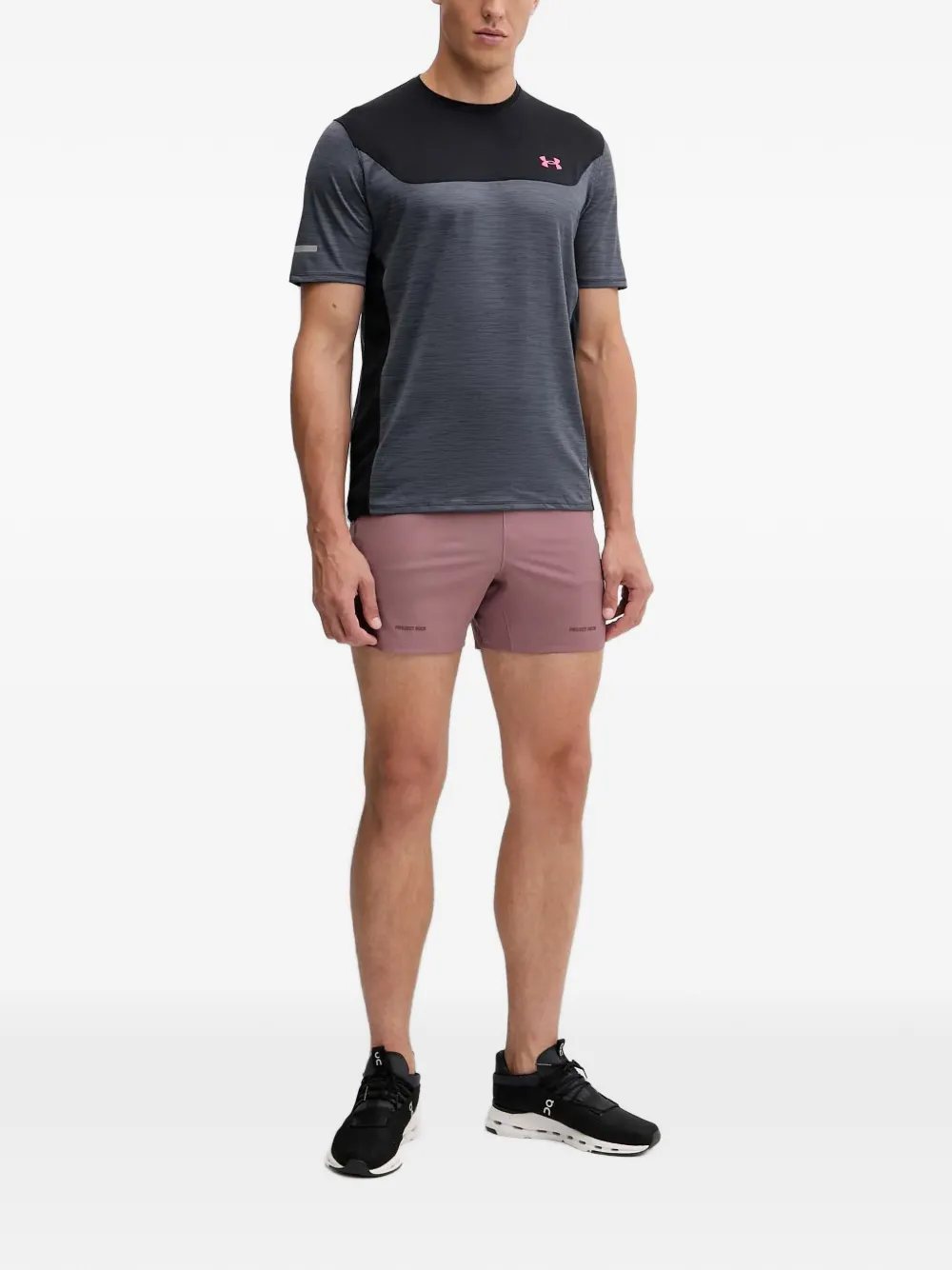 Under Armour Project Rock shorts met elastische tailleband Bruin