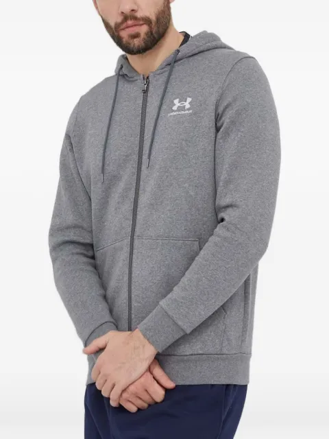 Under Armour logo-embroidered zip-up hoodie