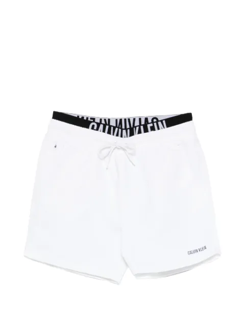 Calvin Klein logo-waistband swim shorts