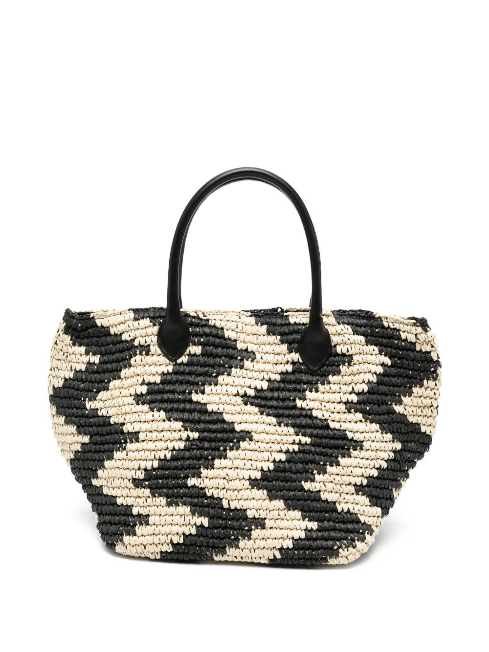 Marella Balia zigzag tote bag - Nero