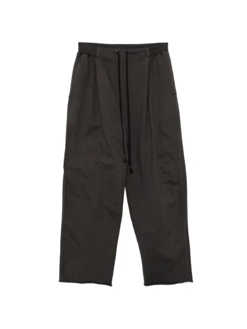 The Viridi-Anne drawstring raw-cut trousers