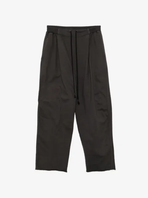 The Viridi-Anne drawstring raw-cut trousers