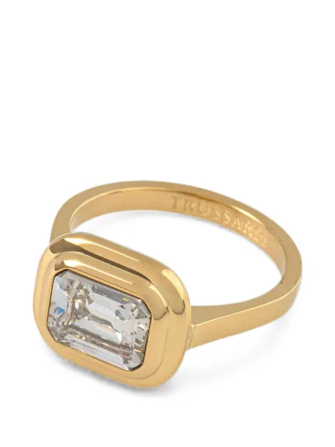 Trussardi crystal-embellished ring