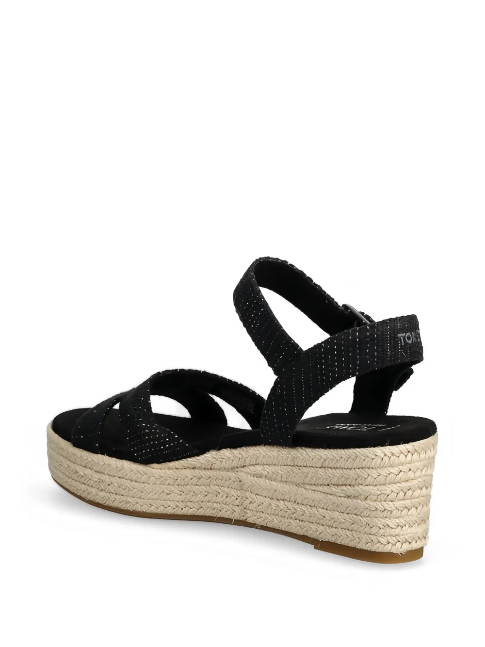 Toms Audrey espadrilles met gesp Zwart