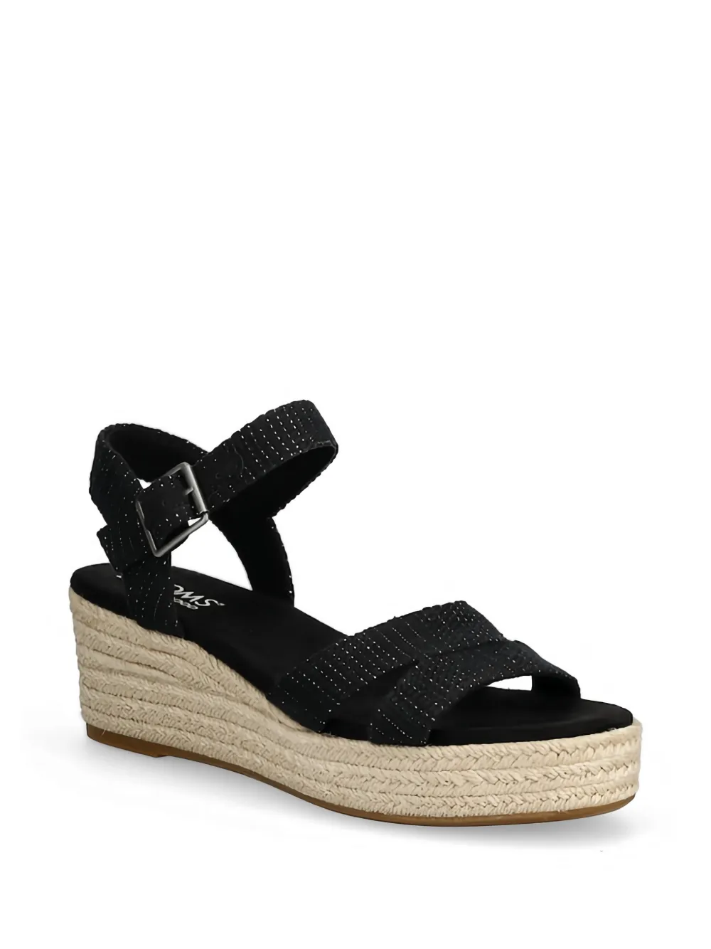 Toms Audrey espadrilles met gesp Zwart