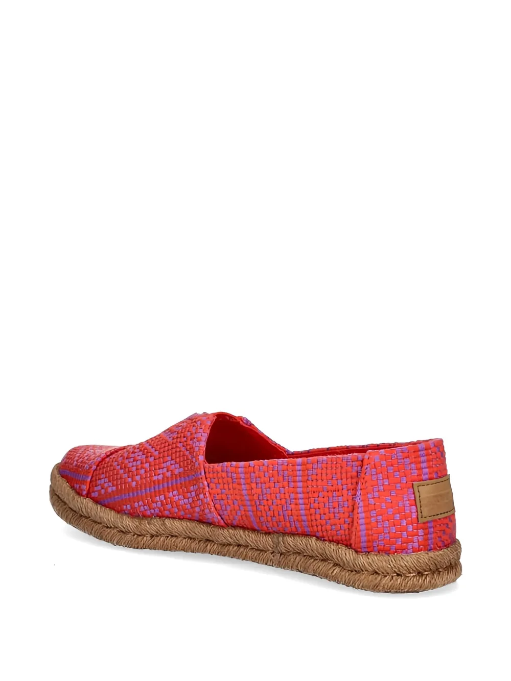 Toms braided trim flat espadrilles Rood