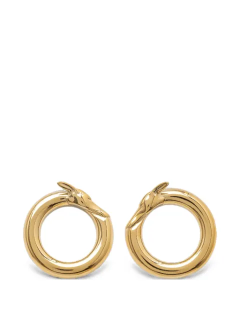 Trussardi Greyhound-detail hoop earrings