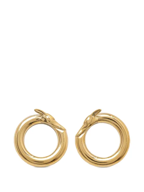Trussardi Greyhound-detail hoop earrings