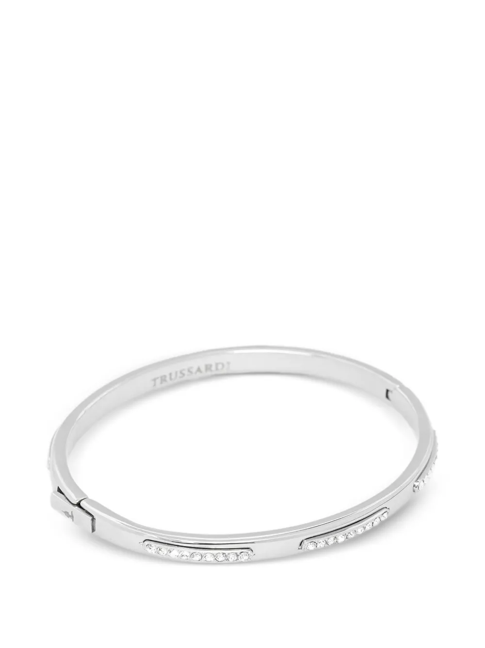 Trussardi crystal-embellished bangle bracelet - Silber